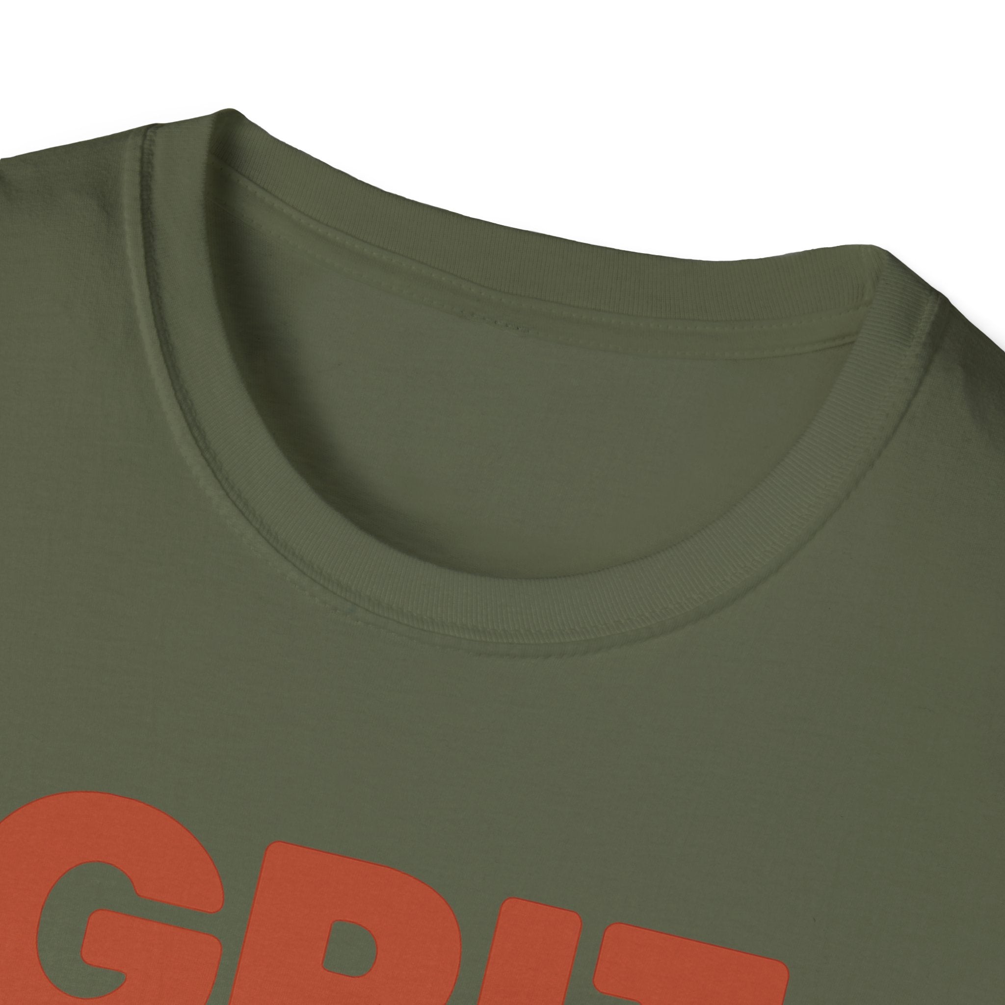 Grit Is a Muscle – Bold Block Statement T-Shirt