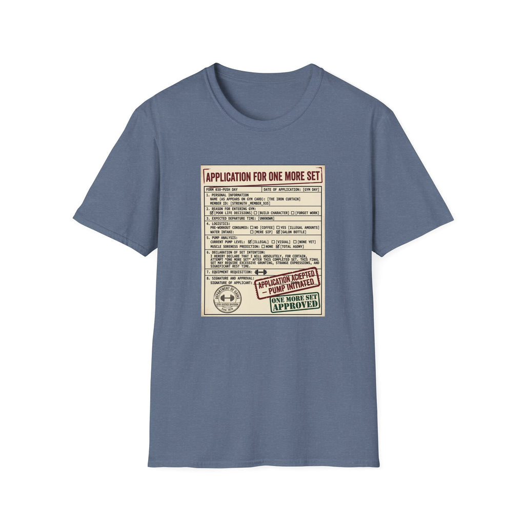 Application for one more set -  Push day T-Shirt