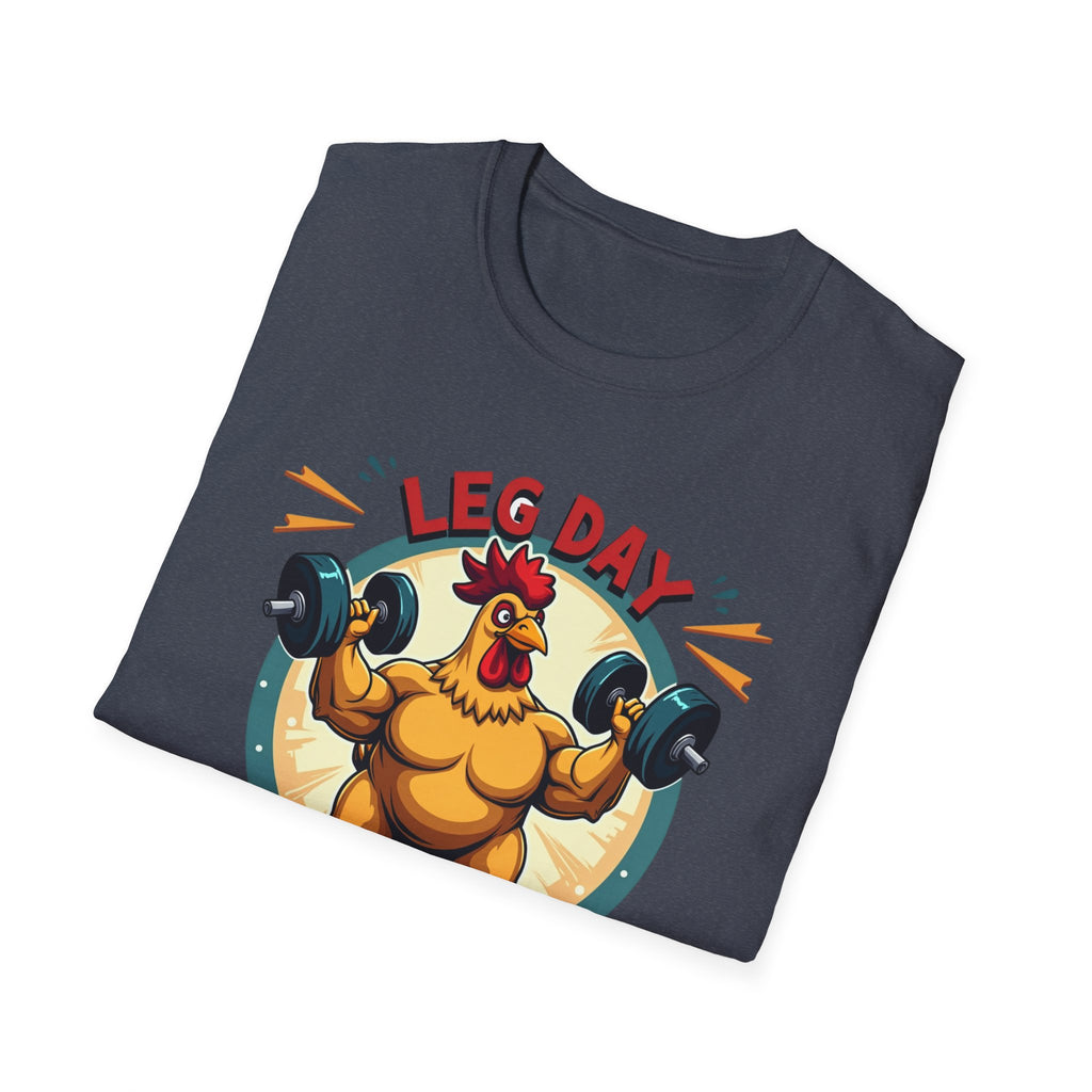 Leg Day Is My Cardio (Muscle Chicken Edition) T-Shirt