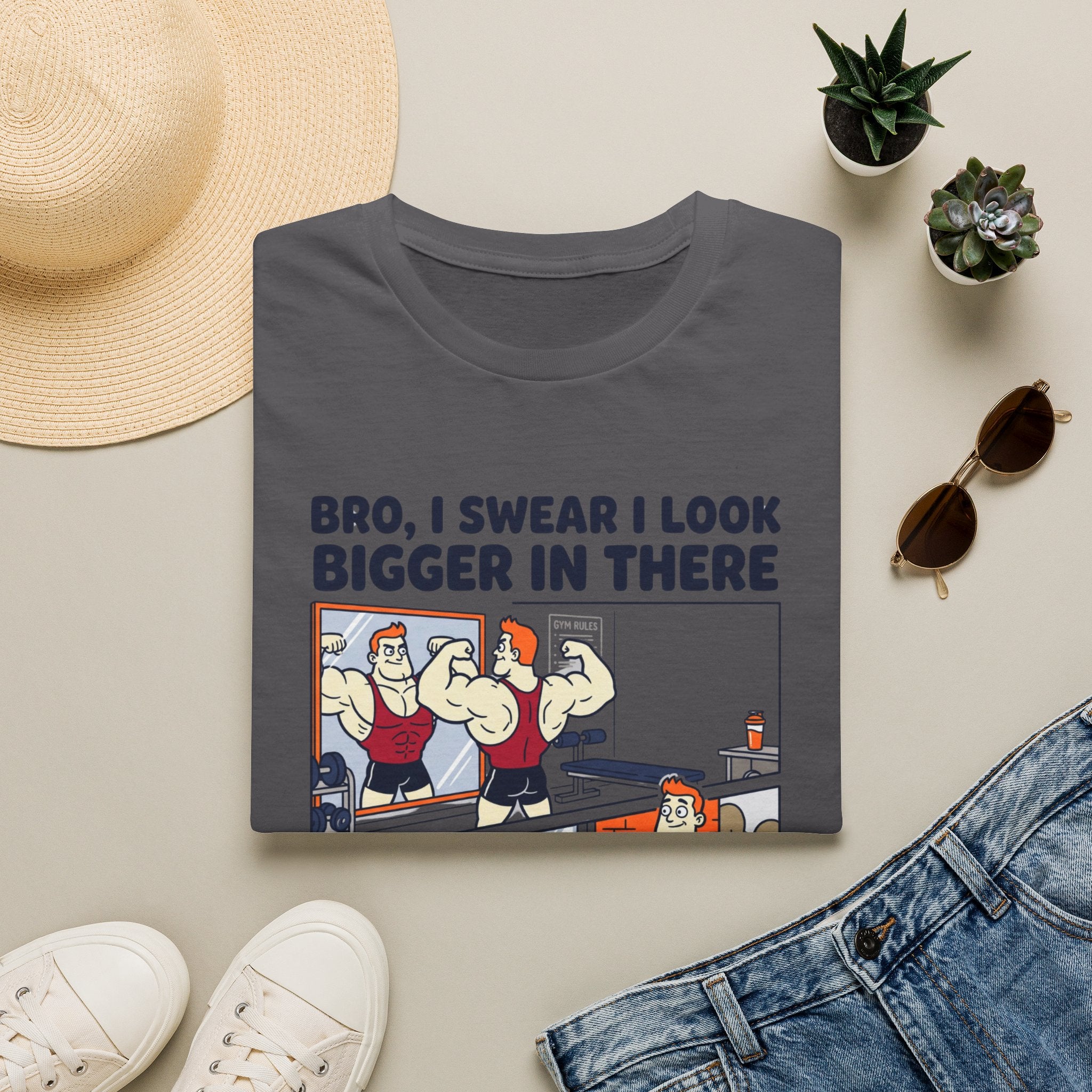Bro, I swear I look bigger in there T-Shirt