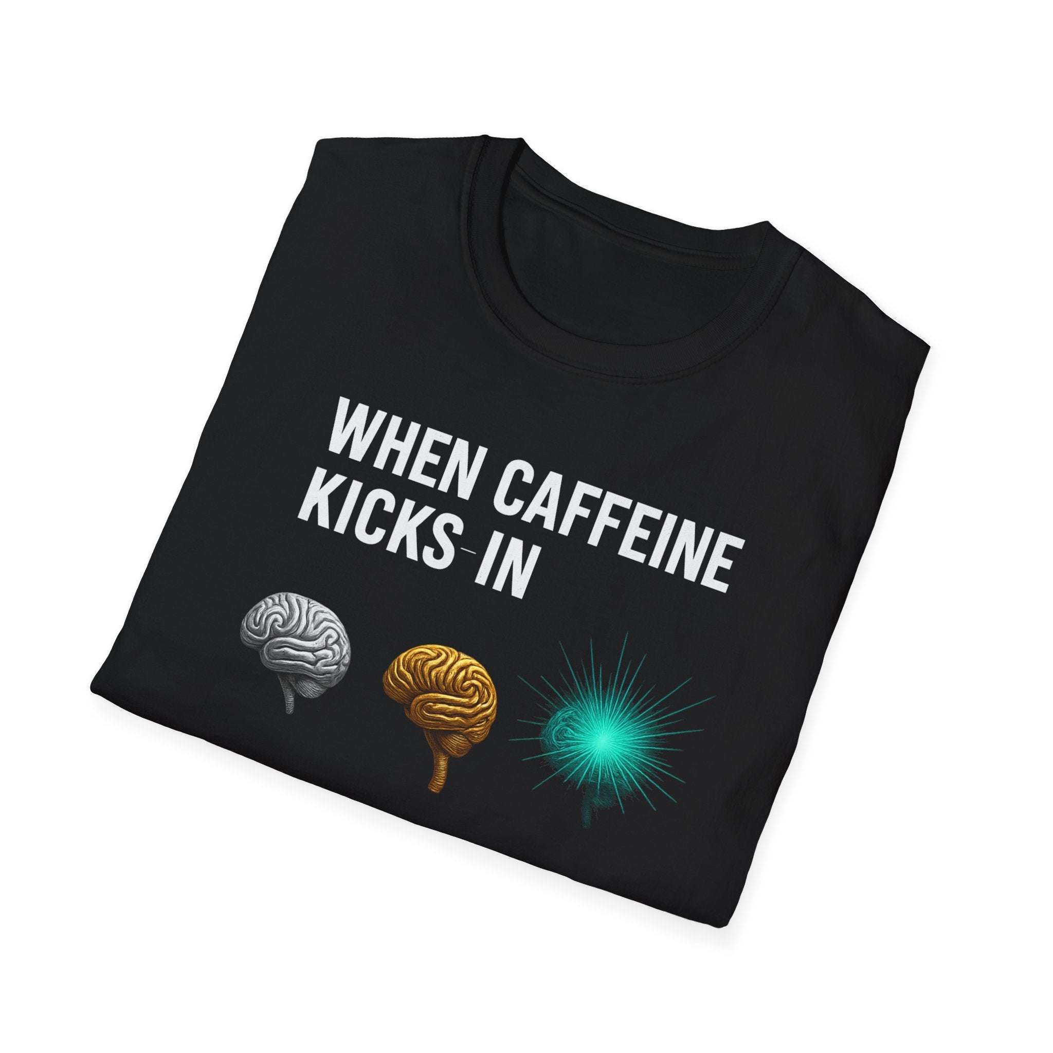 When Caffeine Kicks In – Brain Upgrade Sequence T-Shirt