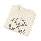 Holy Spirit. Heavy Weights. – Crossed Barbells Emblem Tshirt