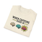 When Caffeine Kicks In – Comic Pop Brain Burst T-Shirt