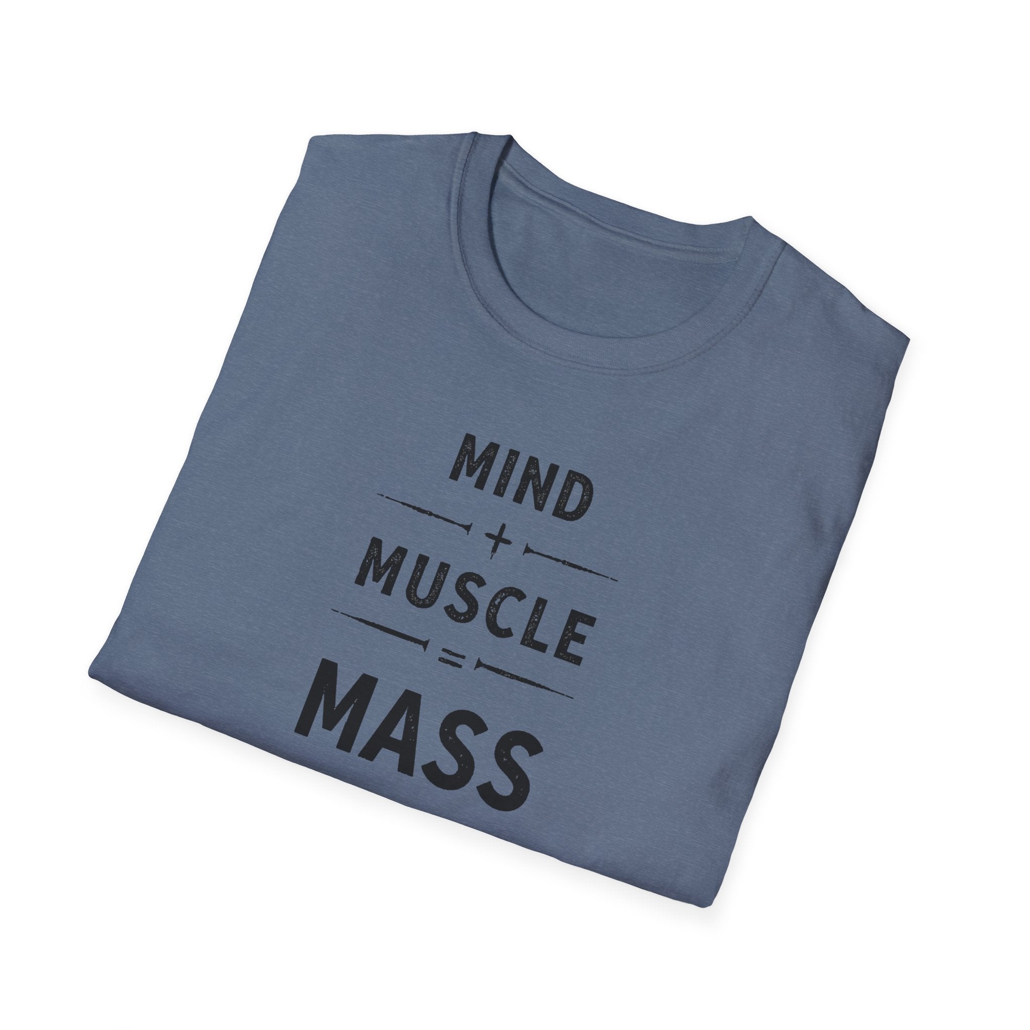 Mind + Muscle = Mass – Equation T-Shirt