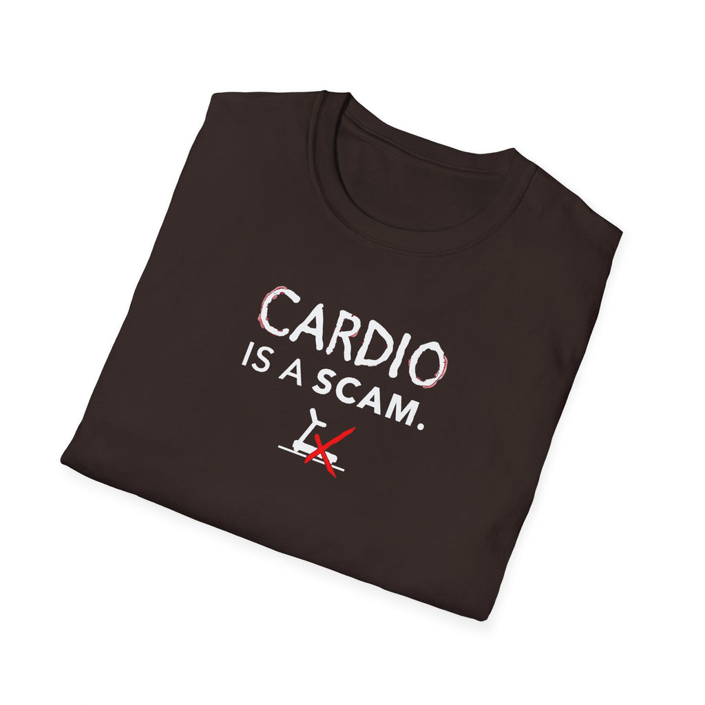 Cardio Is a Scam typo T-Shirt