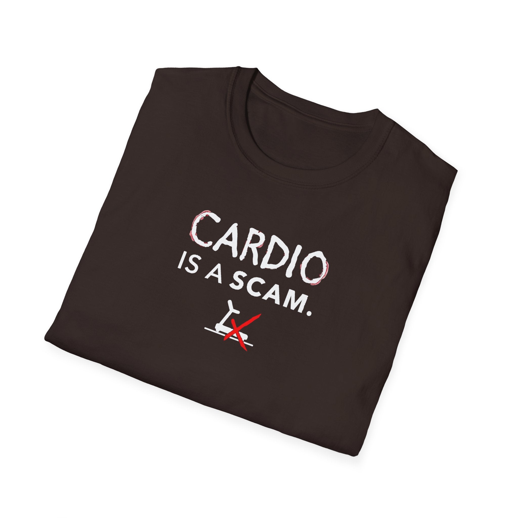 Cardio Is a Scam typo T-Shirt