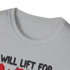 Will Lift for Whey – Barbell Edition T-Shirt