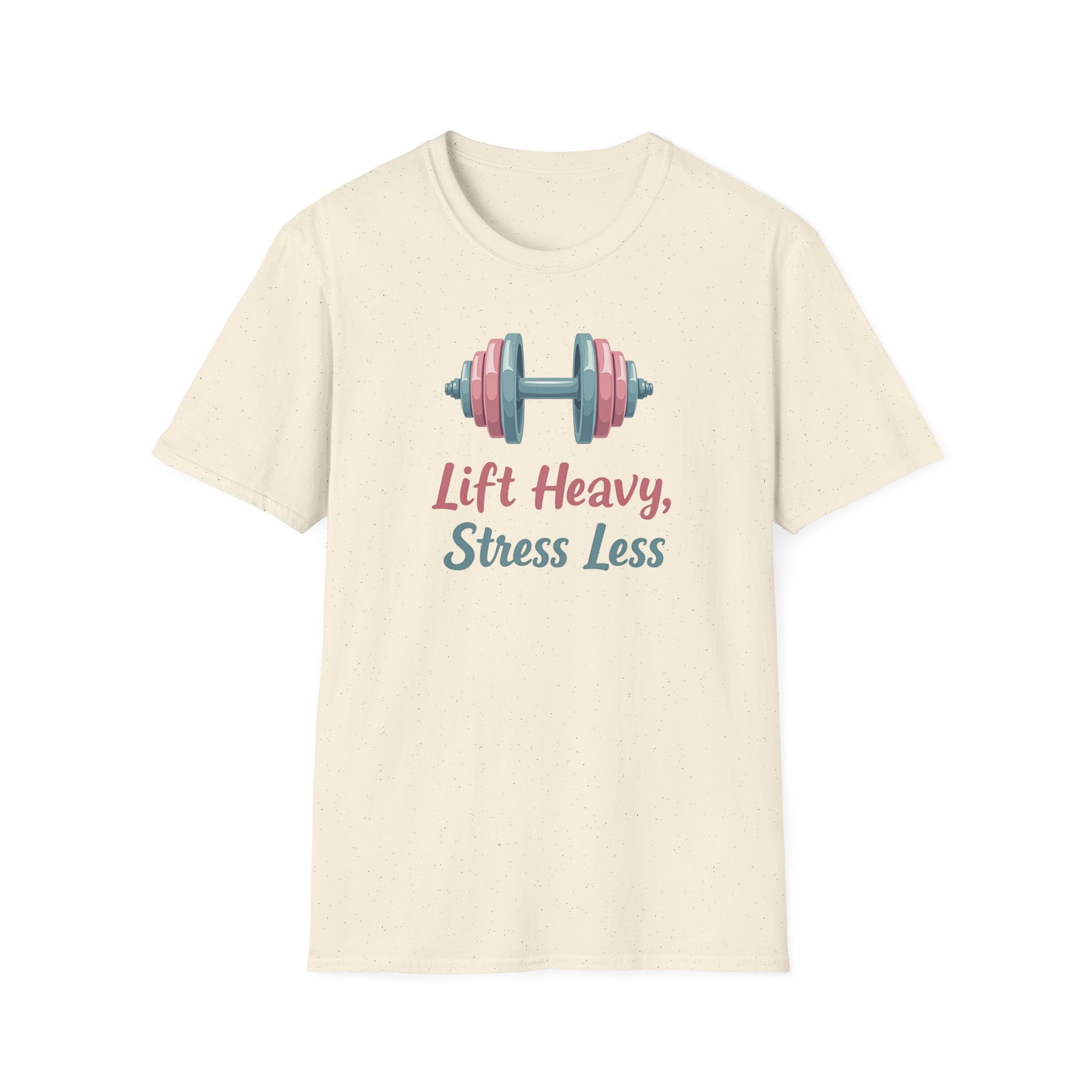 Lift Heavy, Stress Less – Barbell Bliss Edition T-Shirt