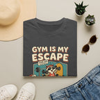 Gym is my escape - Racoon humorous T-Shirt