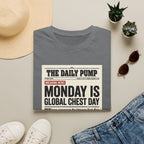 Monday is Global chest day - News style T-Shirt
