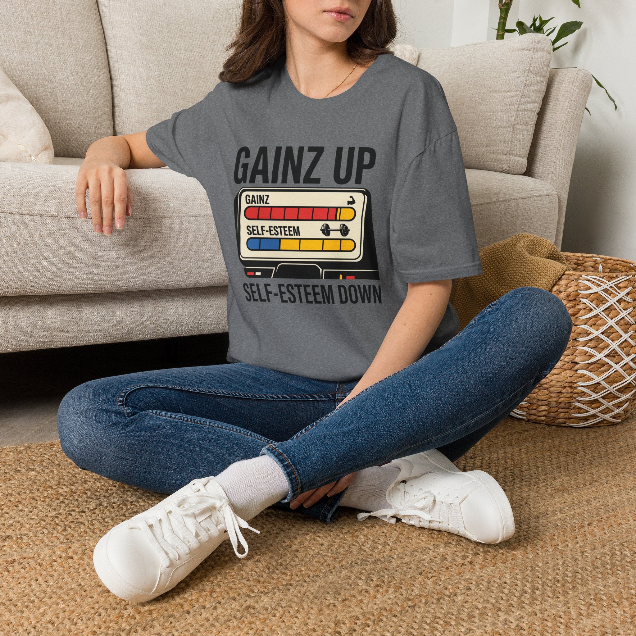 Gainz up, self esteem down T-Shirt