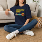 When Caffeine Kicks In Dark edition – Comic Pop Brain Burst T-Shirt