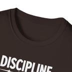 Discipline > Motivation – Barbell Edition T-Shirt