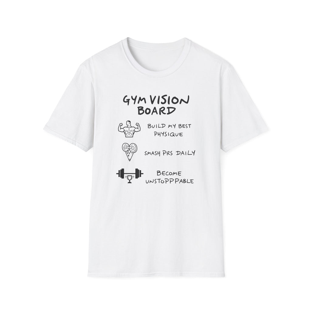 Gym Vision Board – Neon Goals Edition T-Shirt