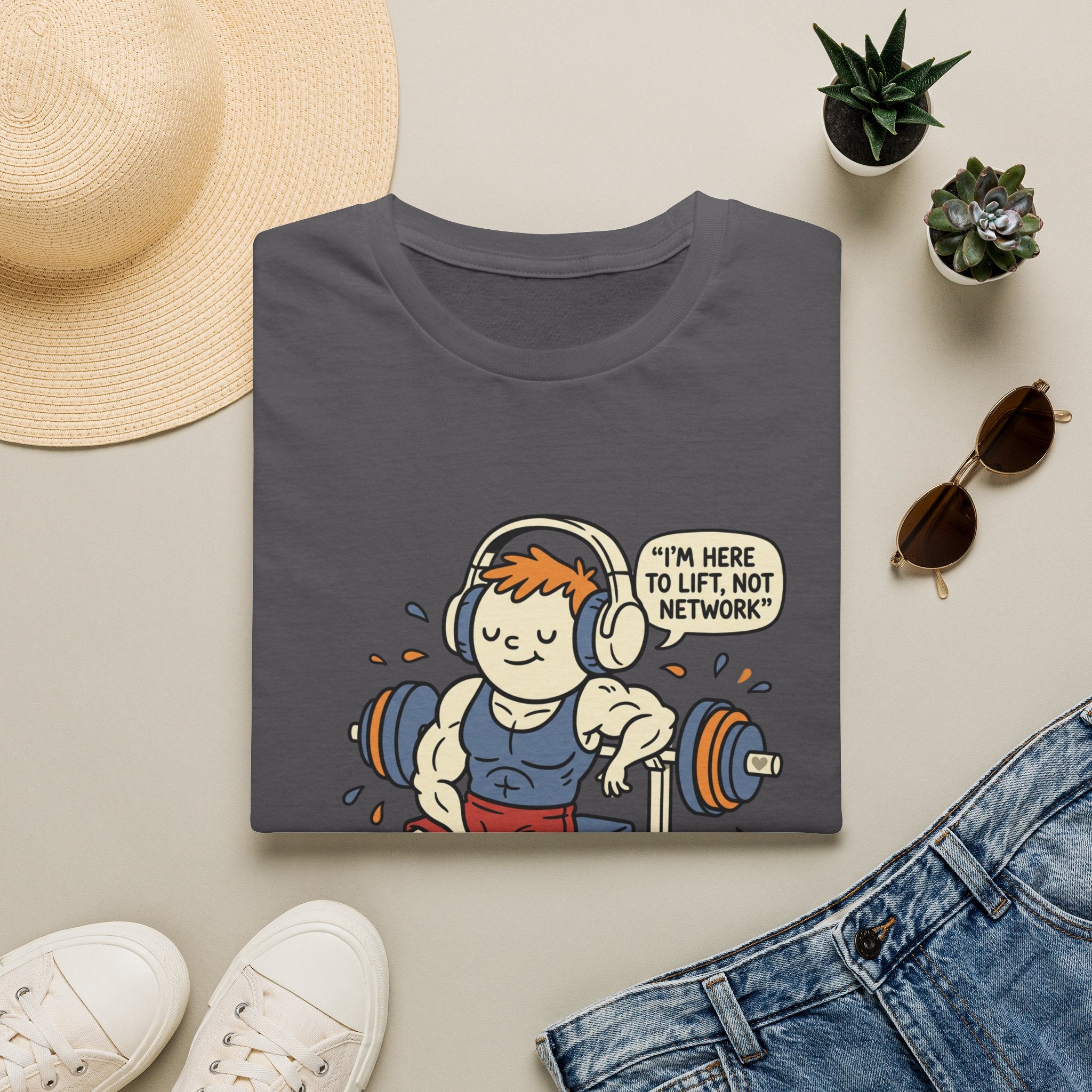 Here to Lift, Not network T-Shirt