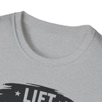 Lift Heavy, Petty Harder (Vintage Crest Edition) T-Shirt