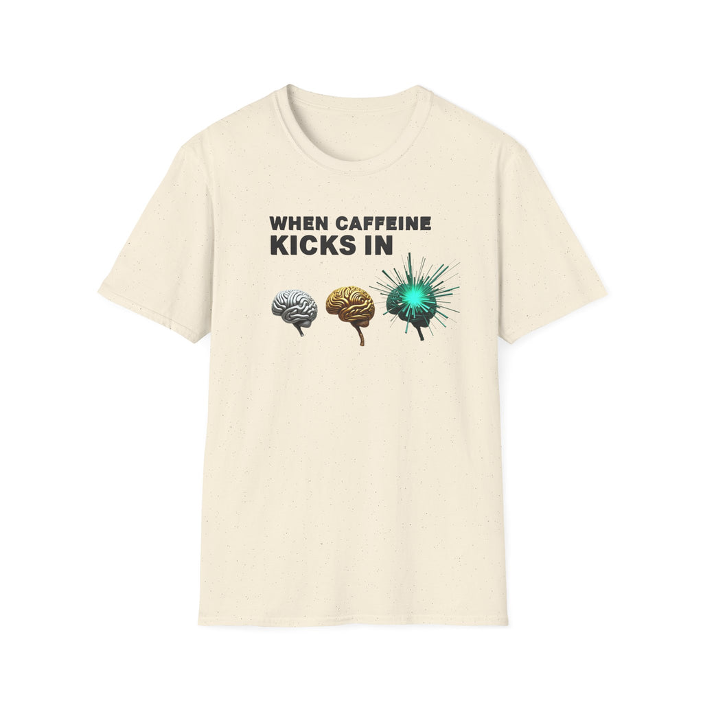 When Caffeine Kicks In – Brain Upgrade Sequence T-Shirt