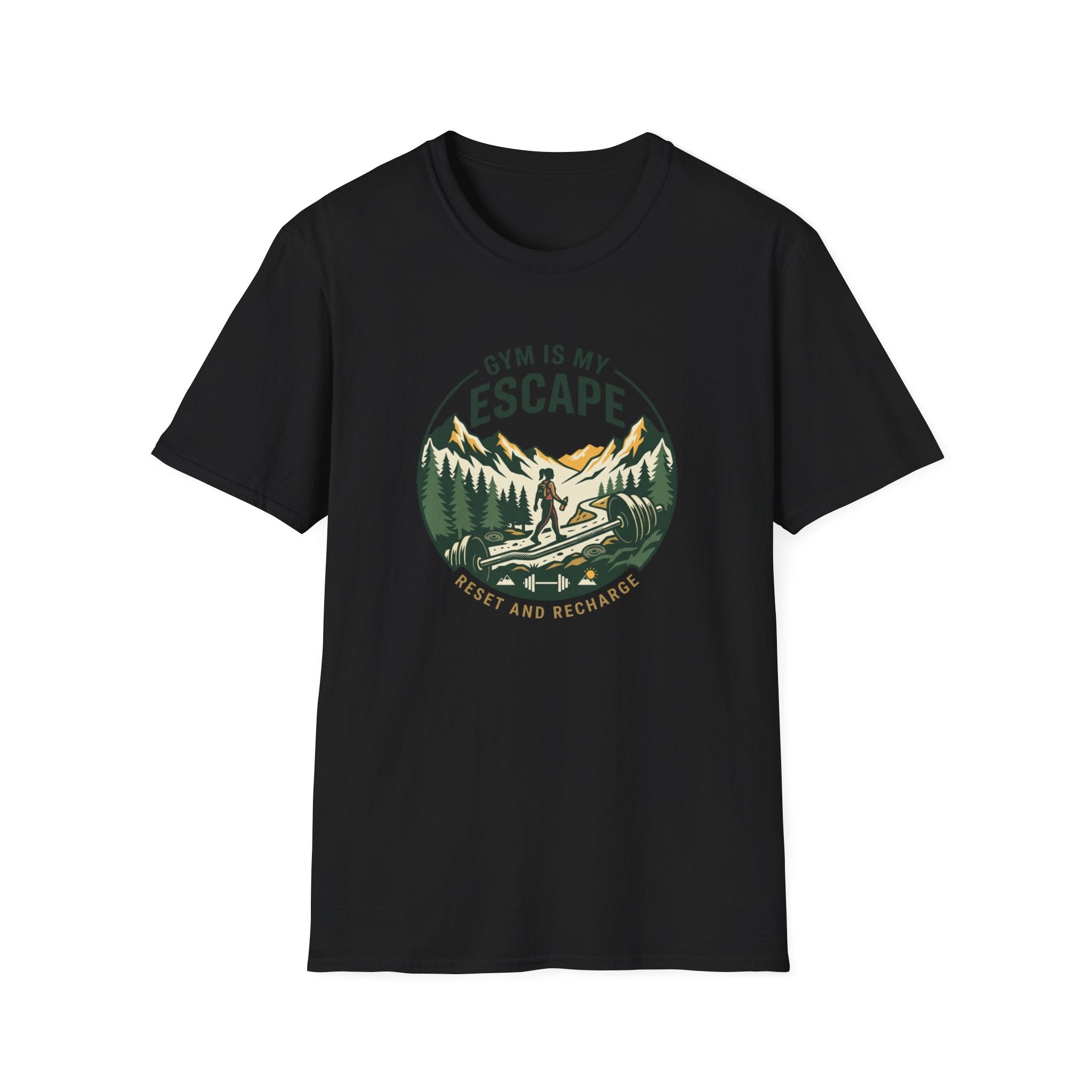 Gym is my escape - Adventure style T-Shirt