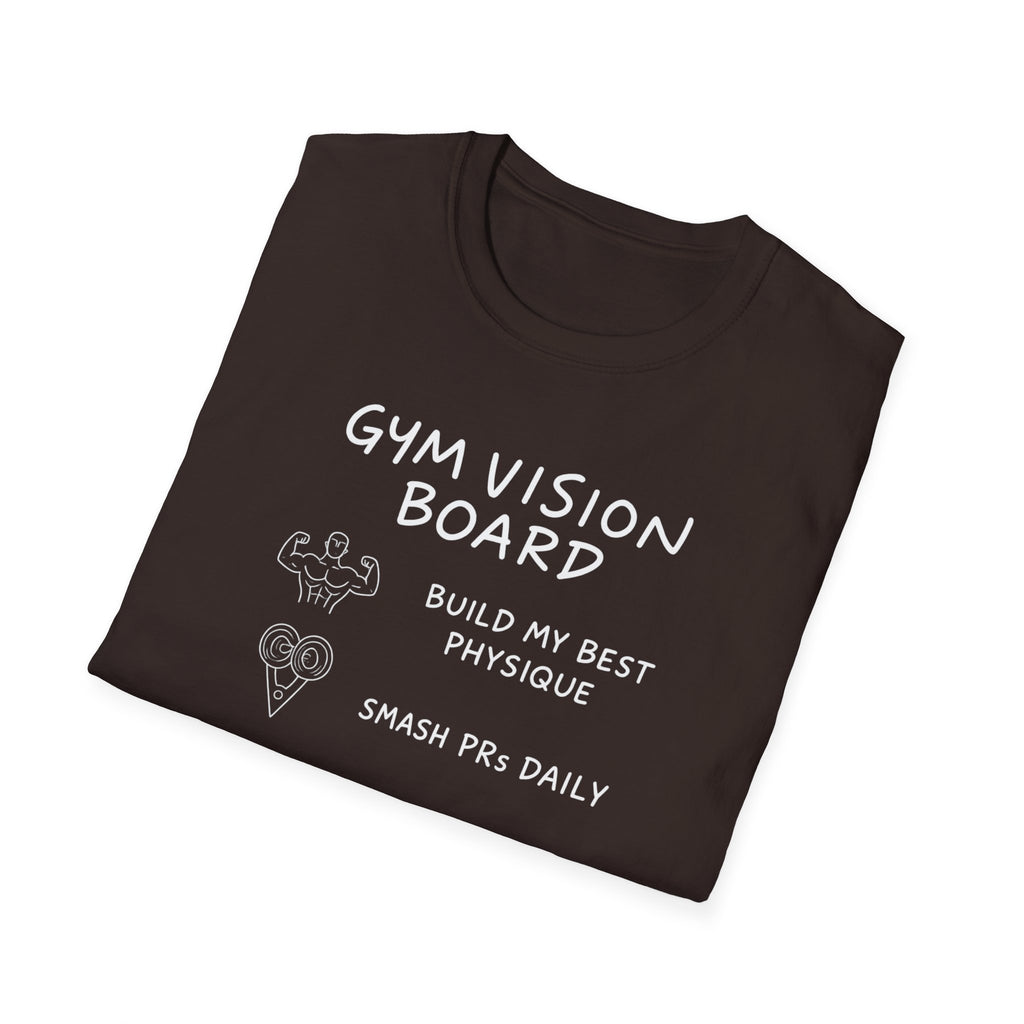 Gym Vision Board – Neon Goals Edition T-Shirt