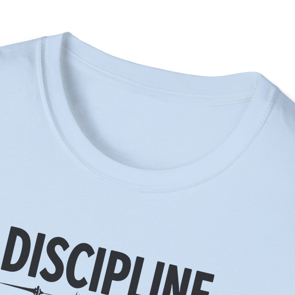 Discipline > Motivation – Barbell Edition T-Shirt