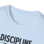 Discipline > Motivation – Barbell Edition T-Shirt