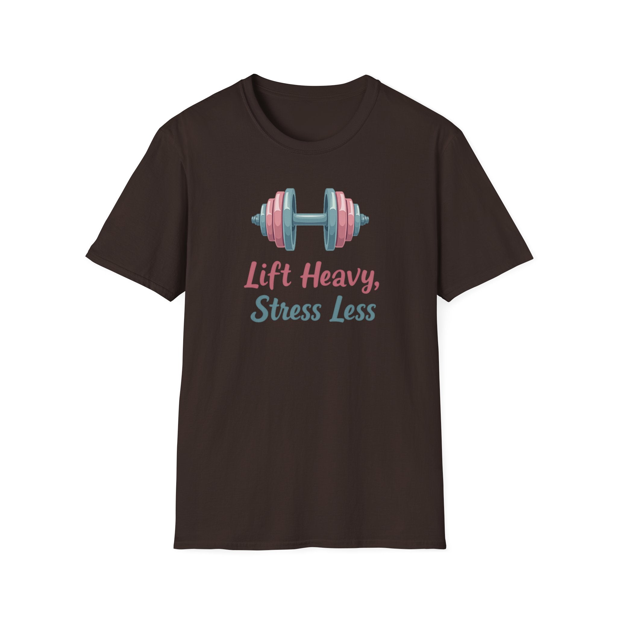 Lift Heavy, Stress Less – Barbell Bliss Edition T-Shirt