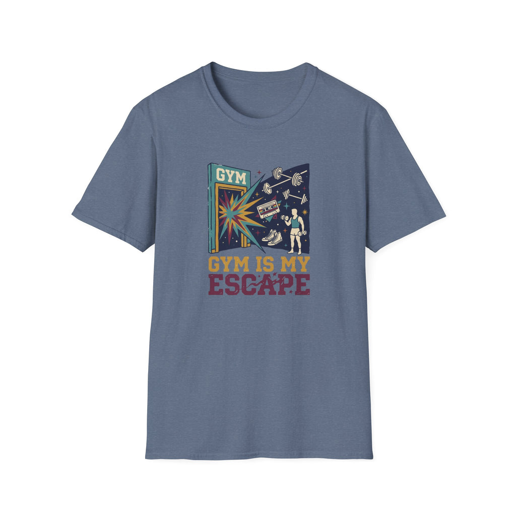 Gym is my escape - colorful T-Shirt