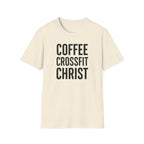 Coffee. CrossFit. Christ. – Bold Faith & Fitness Tshirt