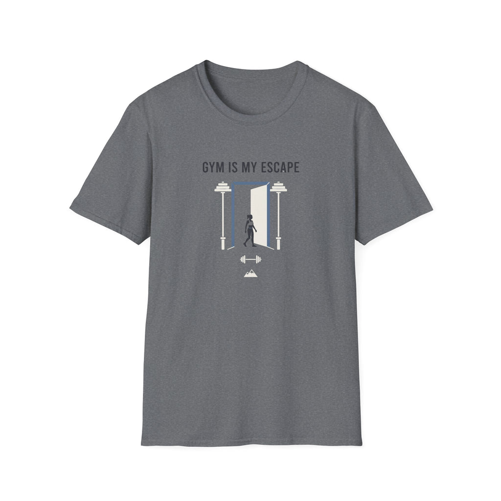 Gym is my escape - Minimalistic T-Shirt