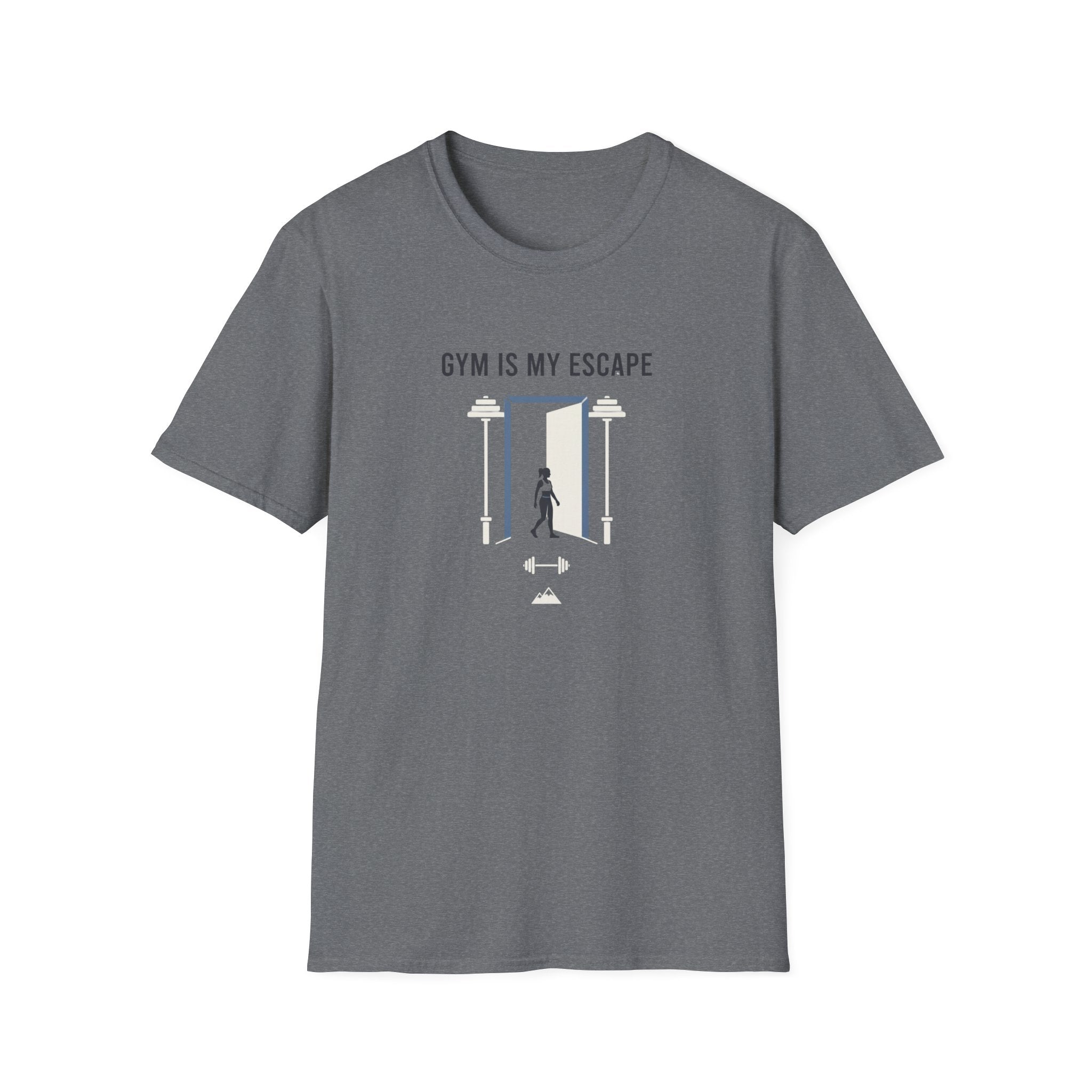 Gym is my escape - Minimalistic T-Shirt