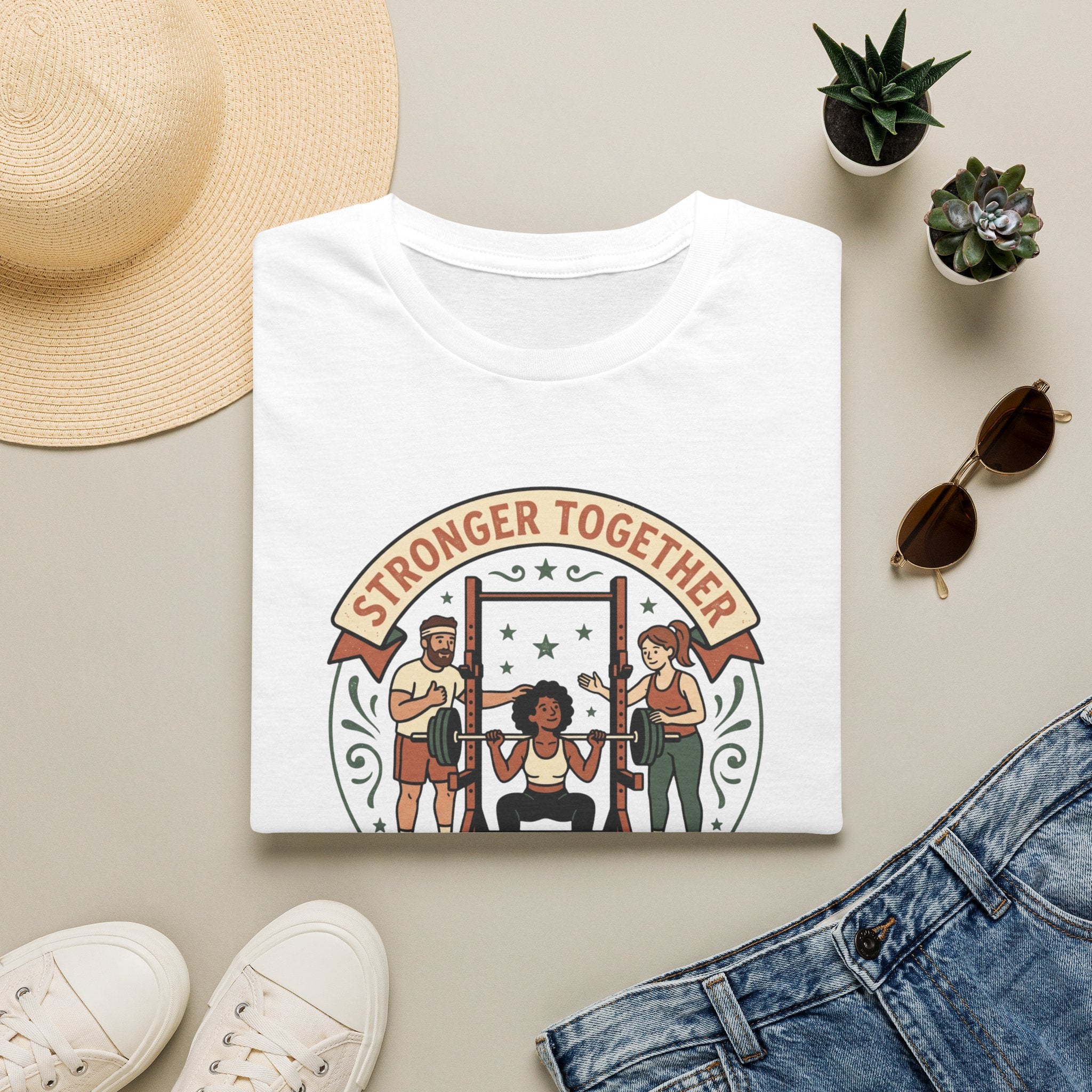 Stronger together, leg day crew T-Shirt