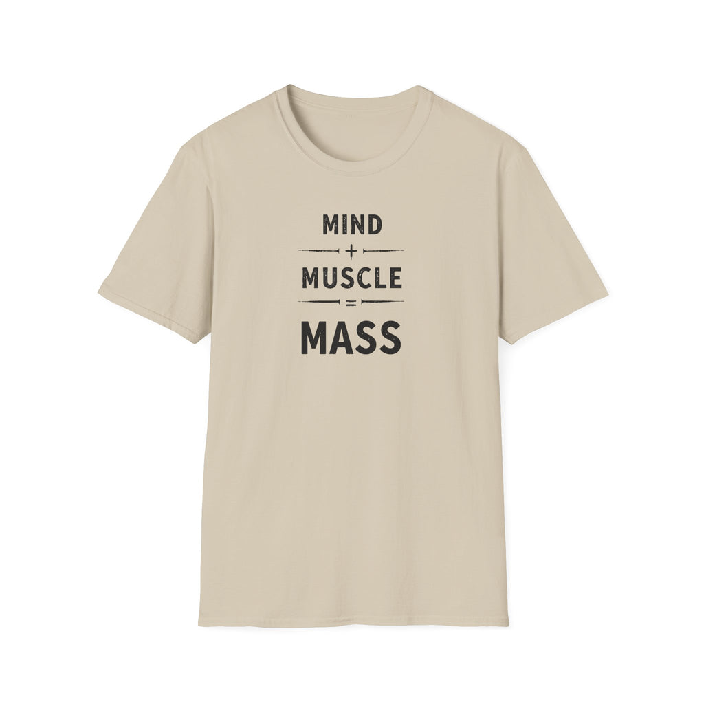 Mind + Muscle = Mass – Equation T-Shirt