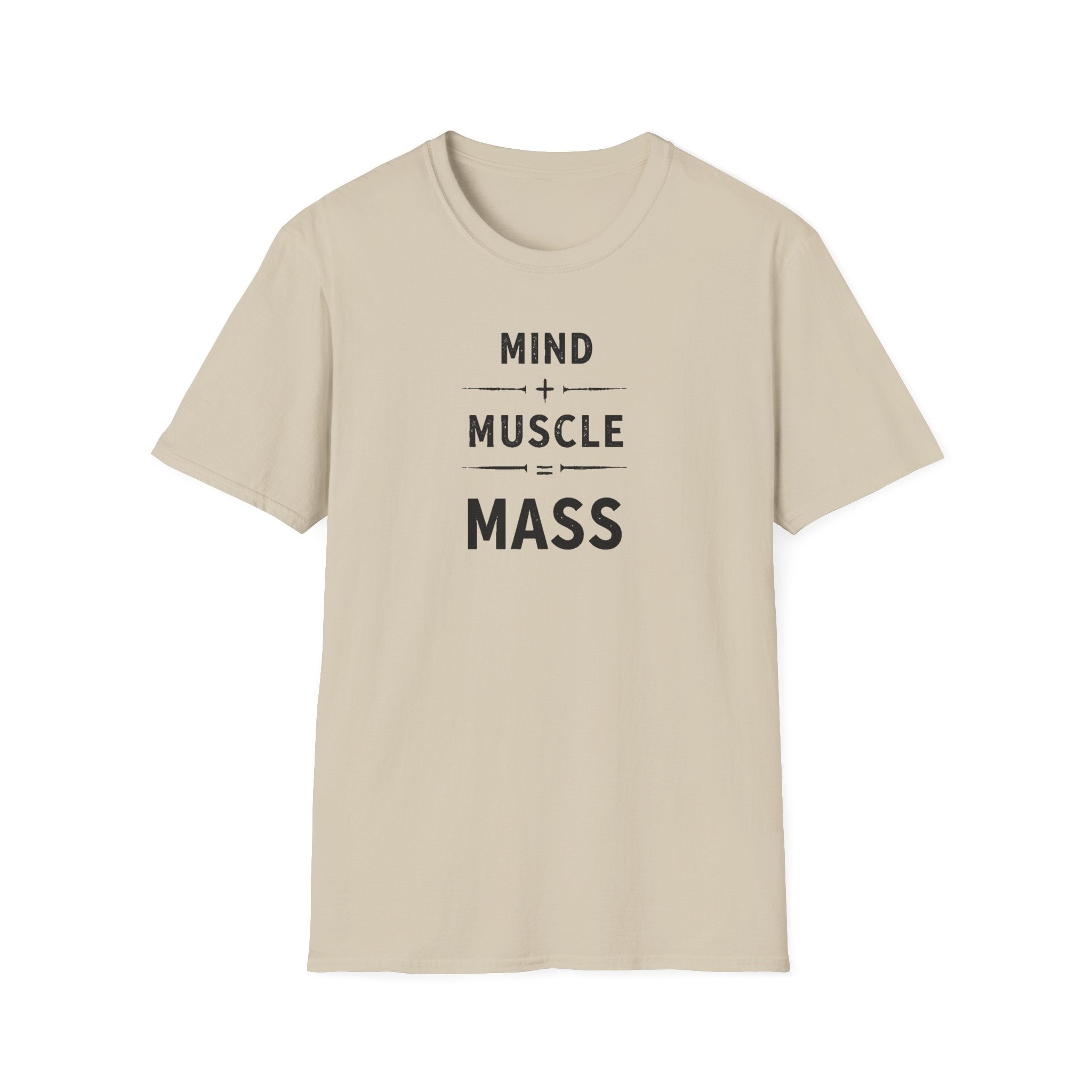 Mind + Muscle = Mass – Equation T-Shirt