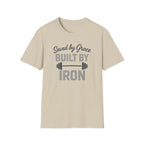 Saved by Grace, Built by Iron – Faith Meets Strength Tshirt