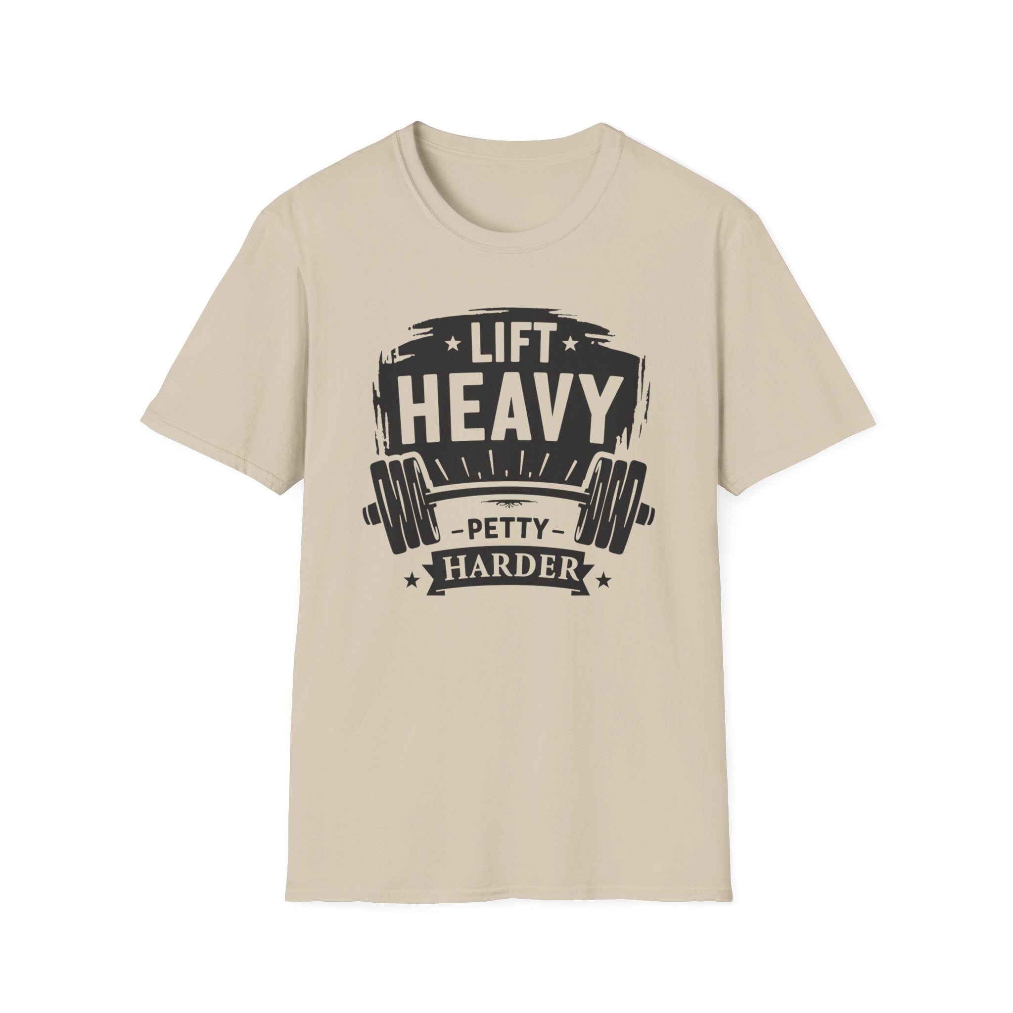 Lift Heavy, Petty Harder (Vintage Crest Edition) T-Shirt