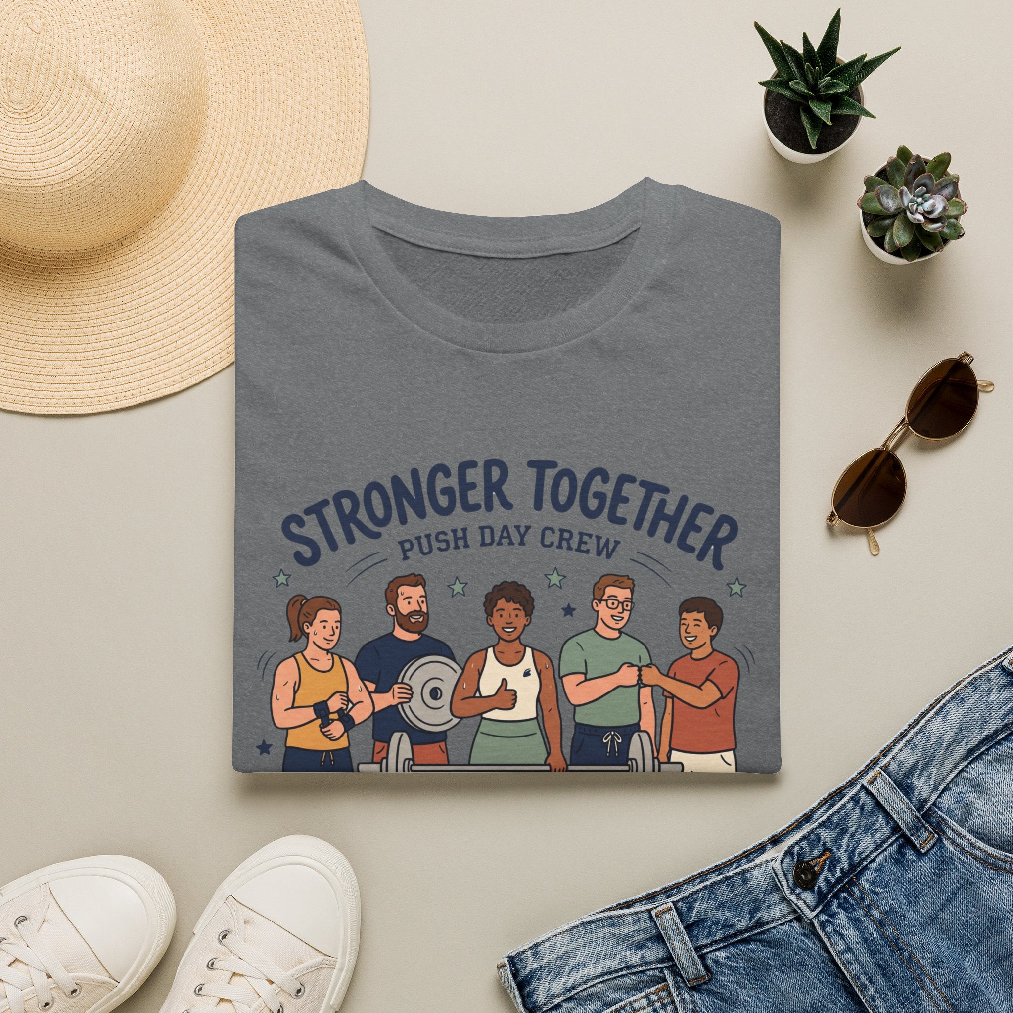 Stronger together - Push day crew T-Shirt