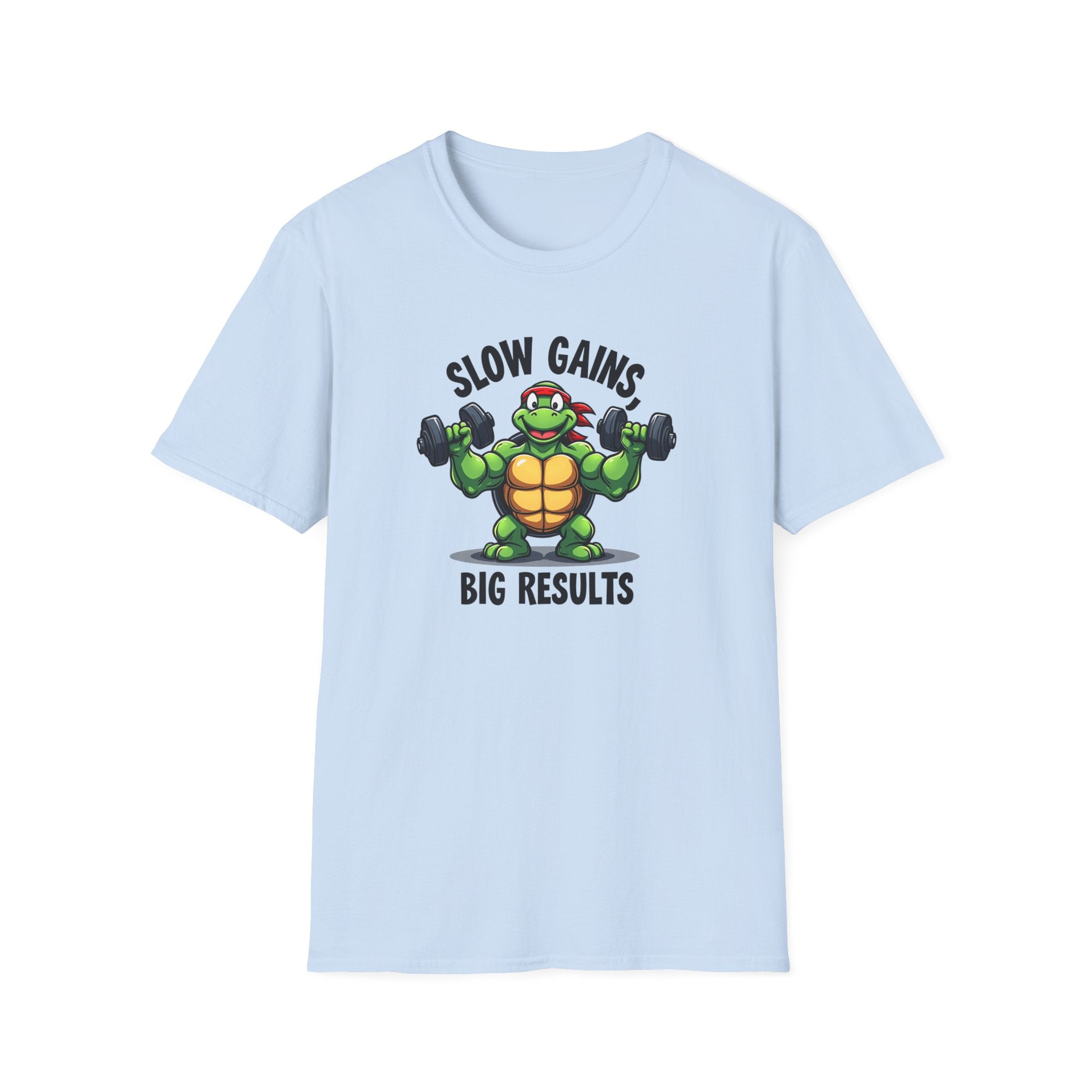 Slow Gains, Big Results – Turtle Power Edition T-Shirt