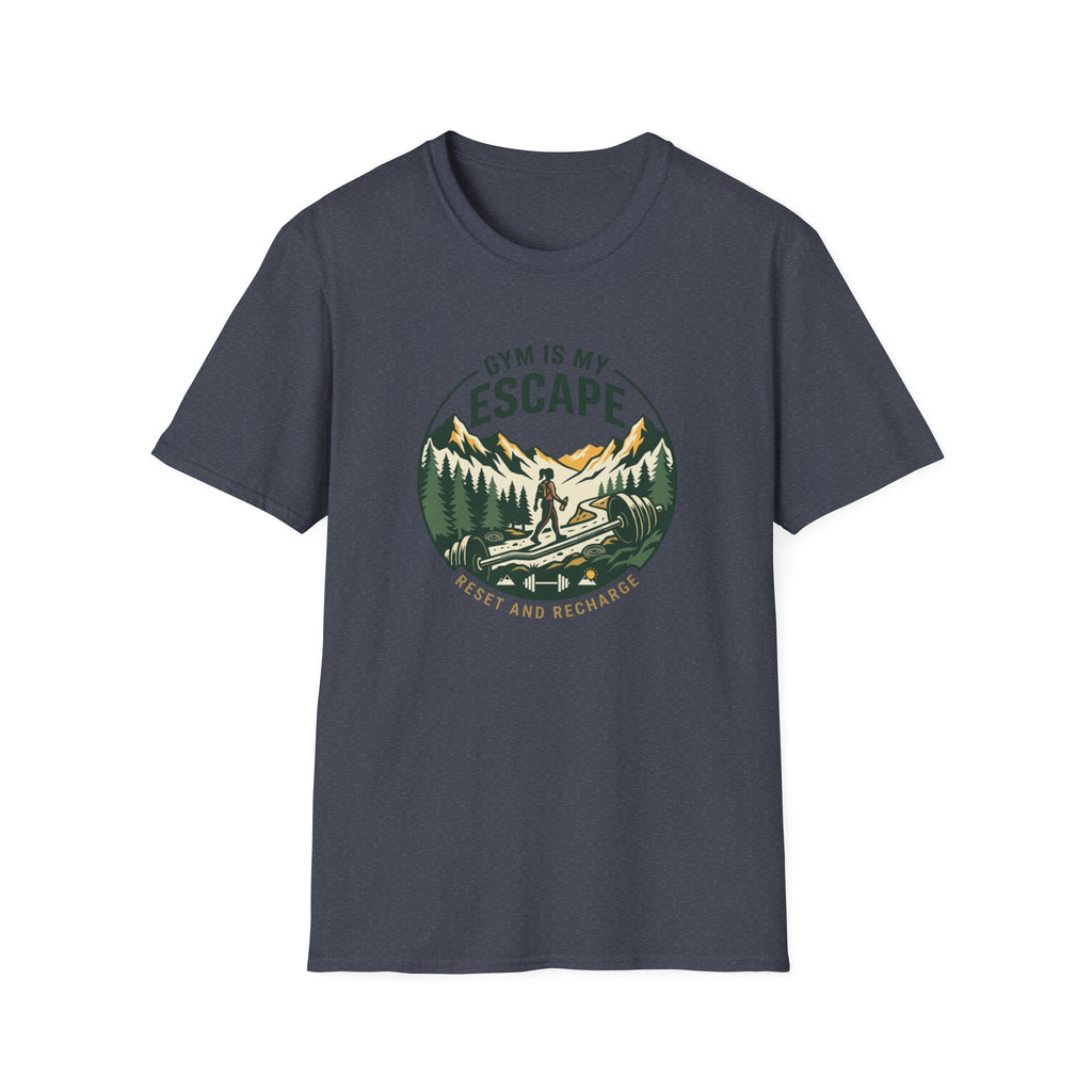 Gym is my escape - Adventure style T-Shirt