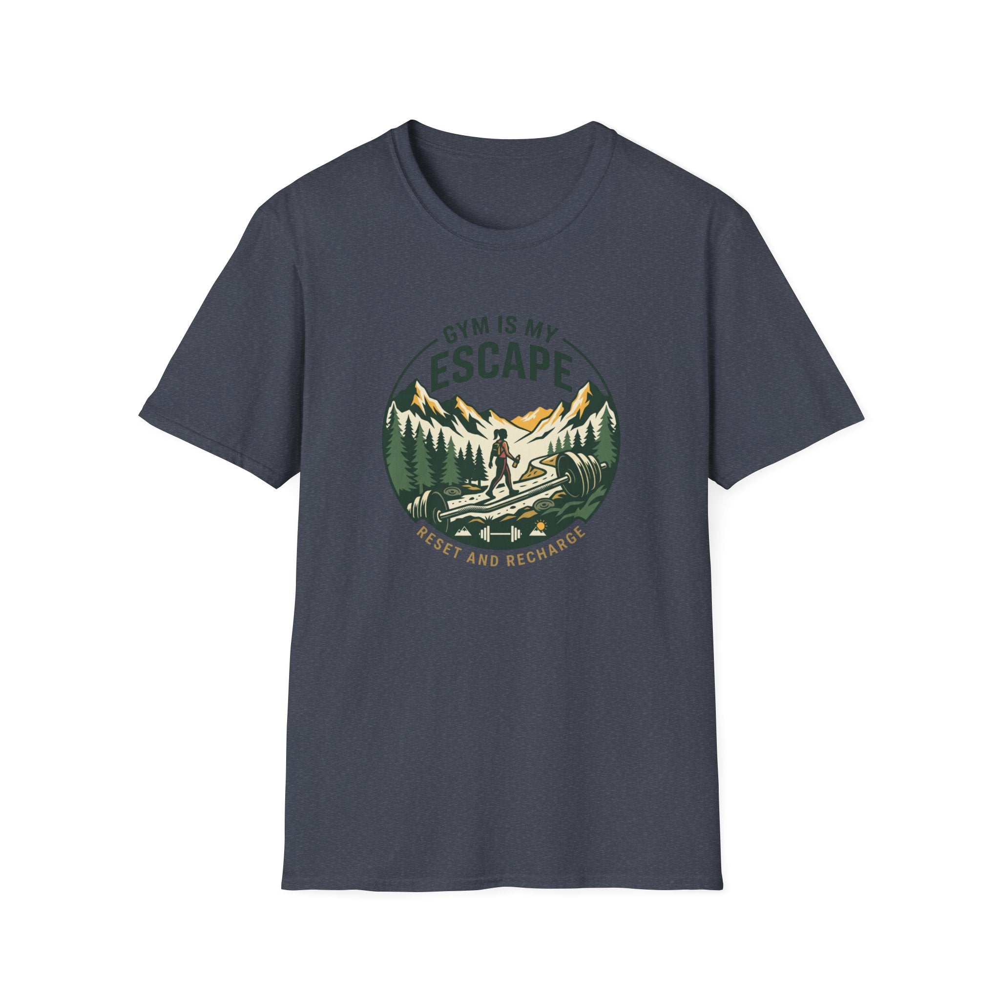 Gym is my escape - Adventure style T-Shirt