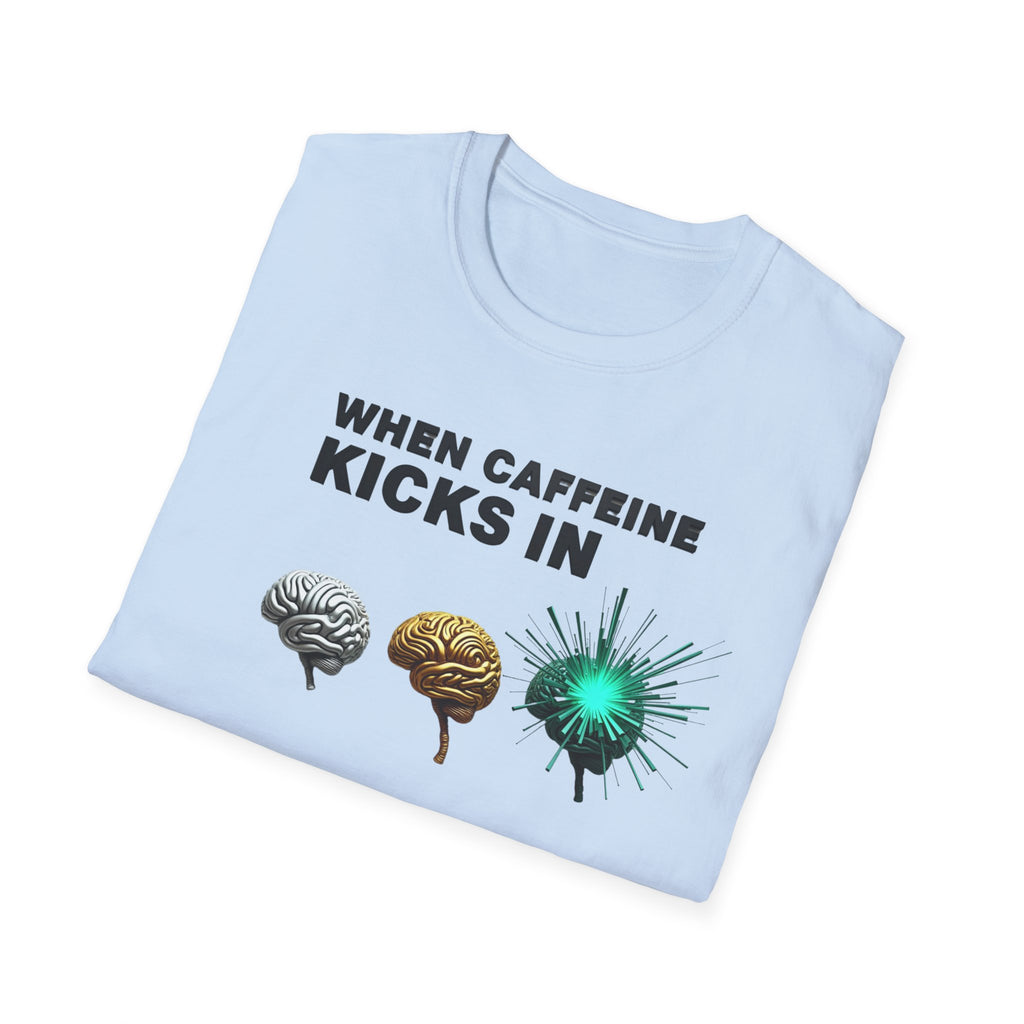 When Caffeine Kicks In – Brain Upgrade Sequence T-Shirt