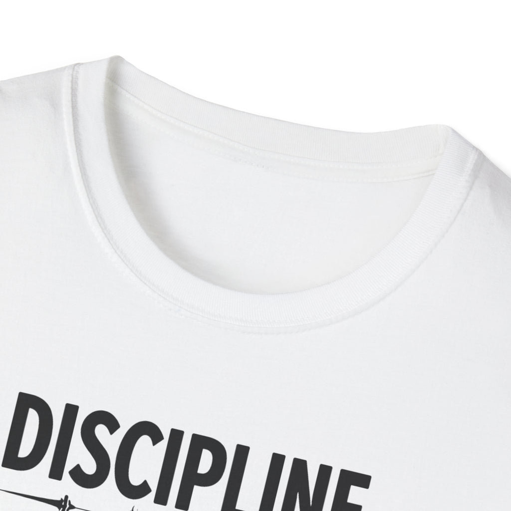 Discipline > Motivation – Barbell Edition T-Shirt