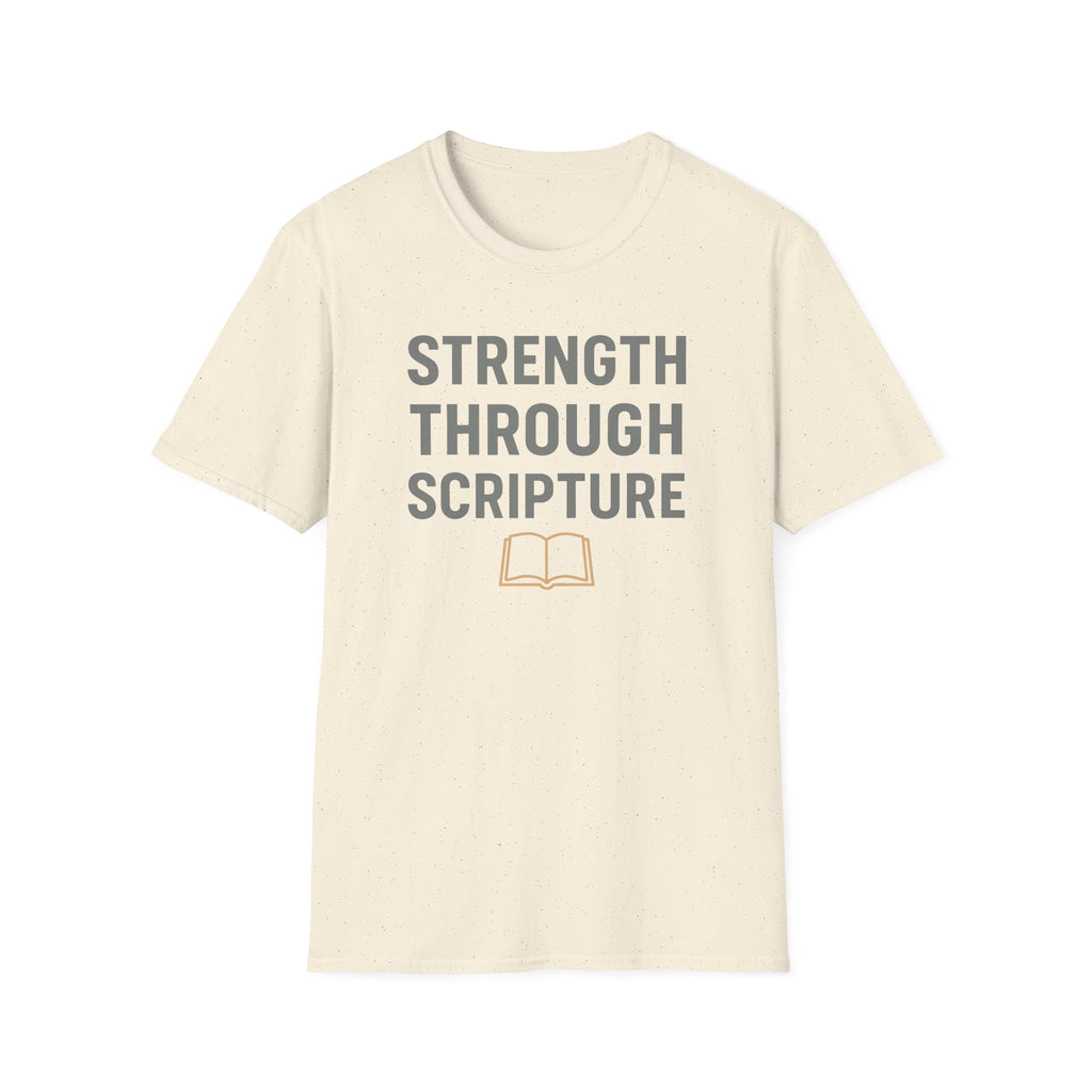Strength Through Scripture – Bold Faith & Fitness Statement Tshirt