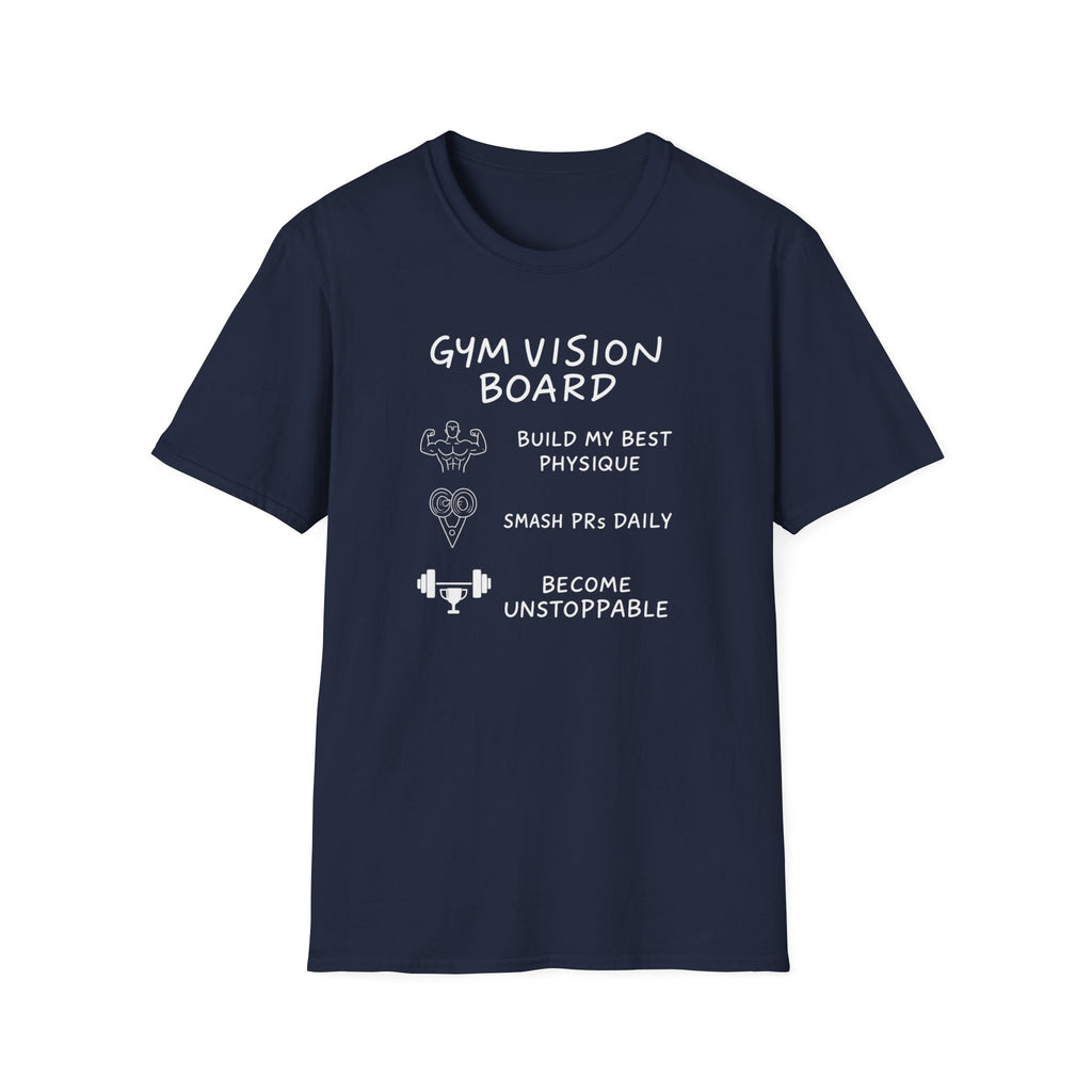 Gym Vision Board – Neon Goals Edition T-Shirt