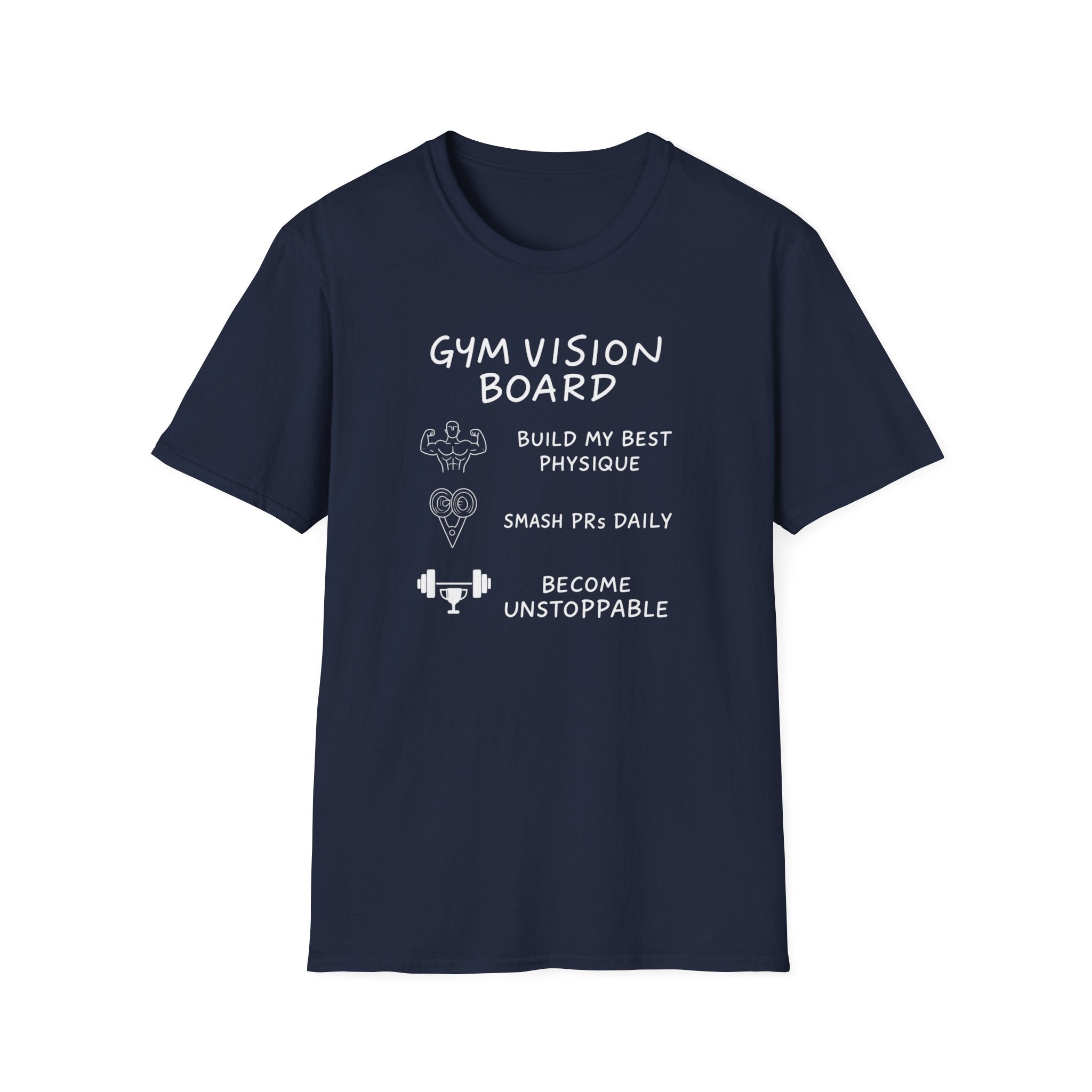 Gym Vision Board – Neon Goals Edition T-Shirt