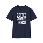 Coffee. CrossFit. Christ. – Bold Faith & Fitness Tshirt