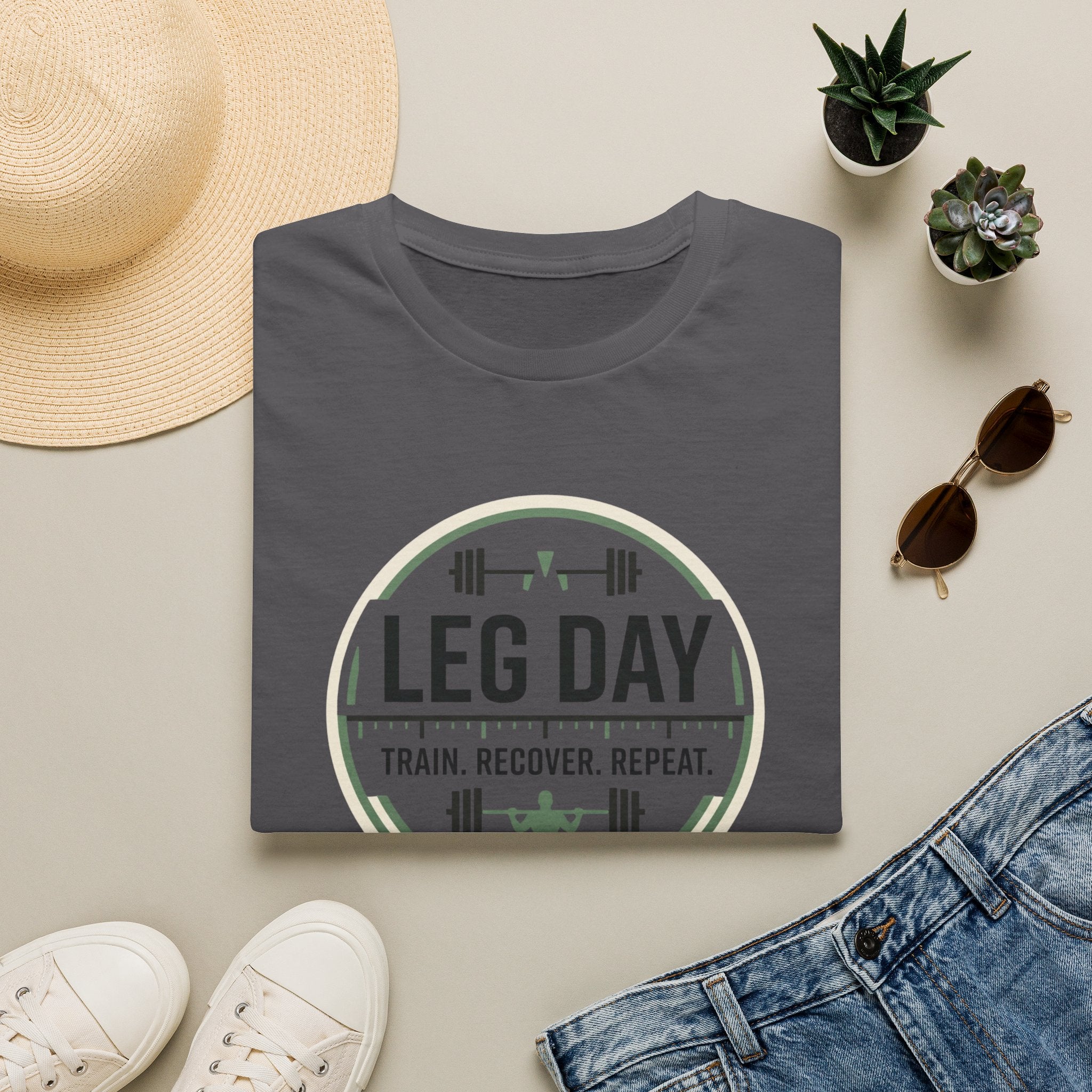 Leg day - Train. Recover. Repeat T-Shirt