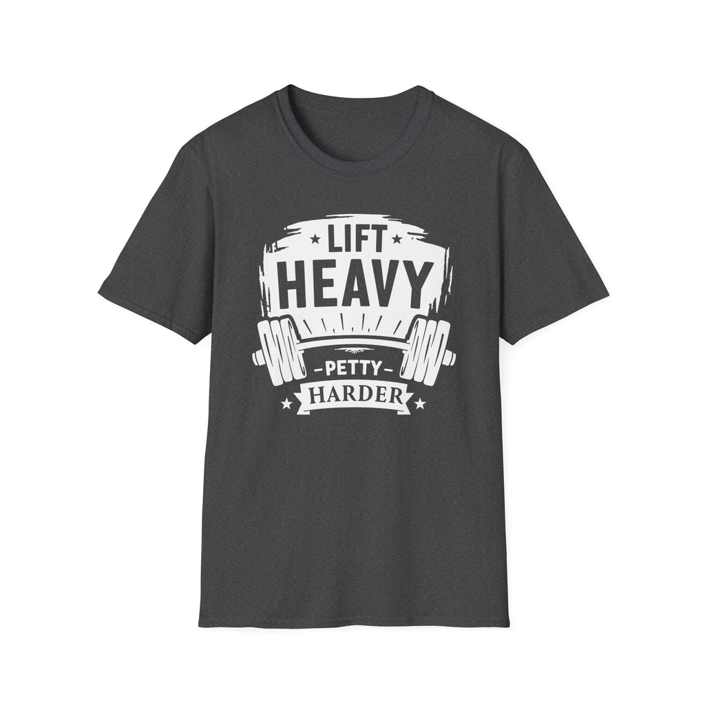 Lift Heavy, Petty Harder (Vintage Crest Edition) T-Shirt