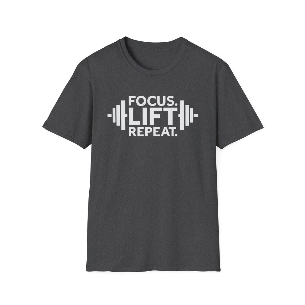 Lift Strong – Focus. Lift. Repeat. T-Shirt