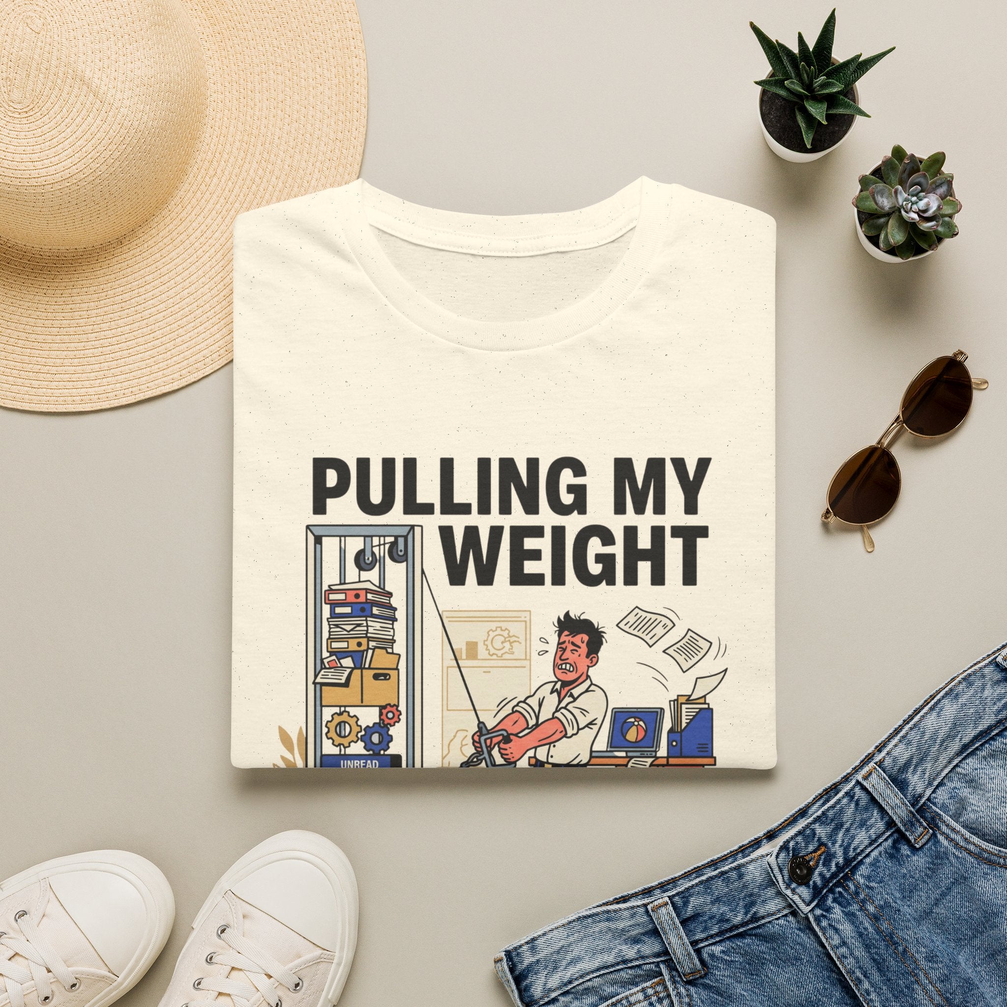 Pulling my weight, unlike at work T-Shirt