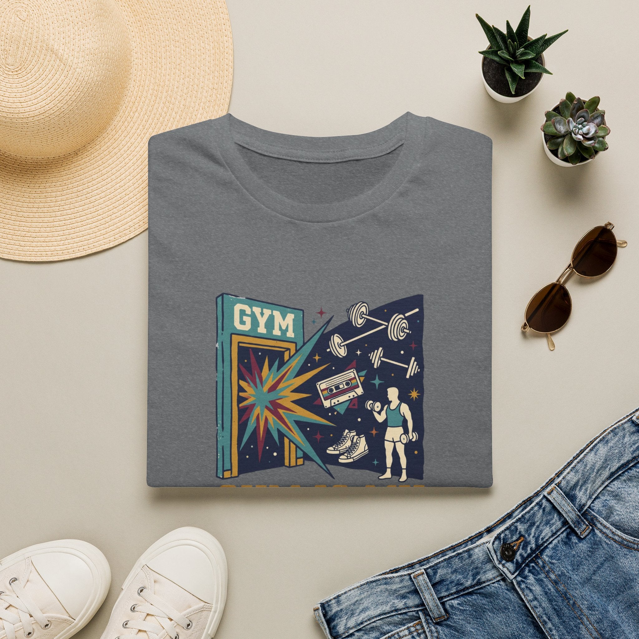 Gym is my escape - colorful T-Shirt